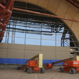 North Facade Glass and Louver Insttaltion Works, 30-03-2021